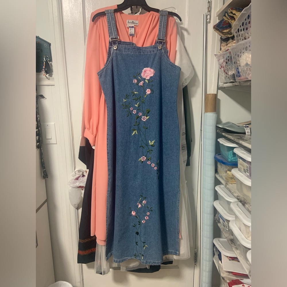 Medium overall floral dress